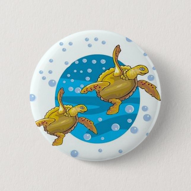 Sea Turtles Button (Front)