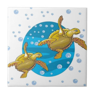 Sea Turtles Ceramic Tile