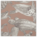 sea turtles chocolate martini mocha mousse fabric