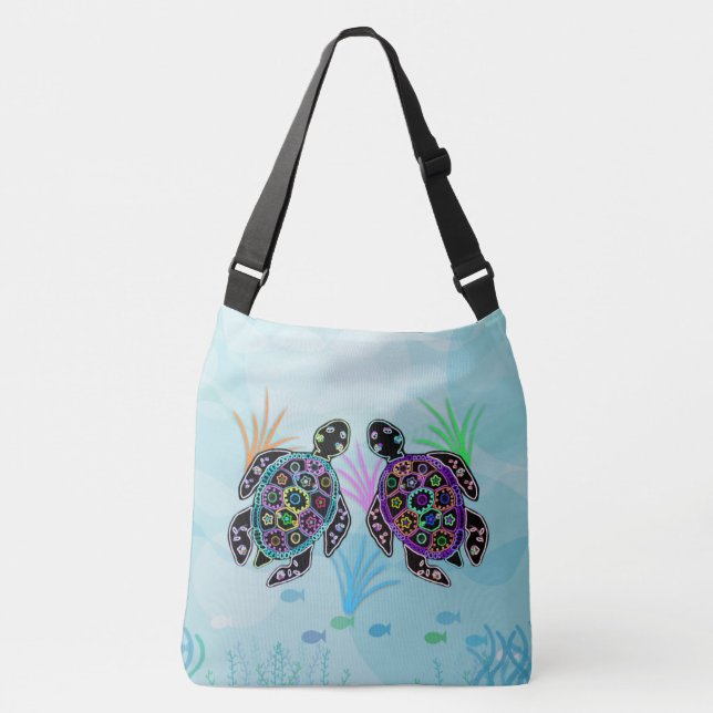 Sea Turtles Crossbody Bag (Front)