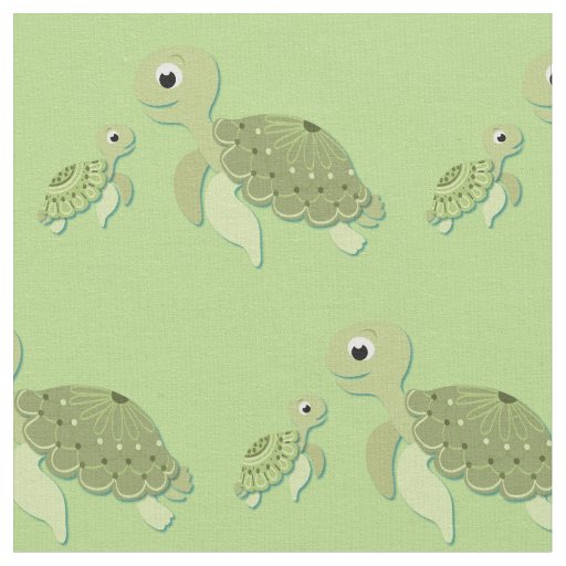 Sea Turtles Cute Kids Baby Nursery Fabric