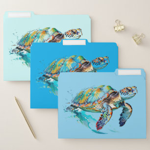 Sea Turtles Design File Folder