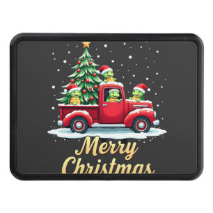 Sea Turtles Driving Christmas Tree Truck Turtle Ch Hitch Cover