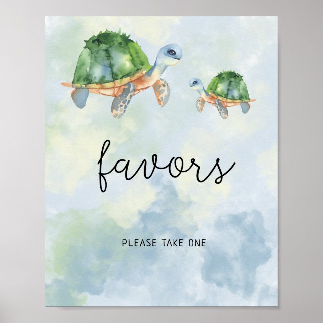 Sea turtles - Favors Poster (Front)