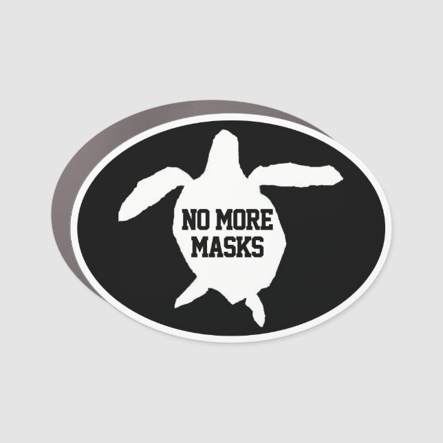 Sea Turtles for No Masks Car Magnet (Front)