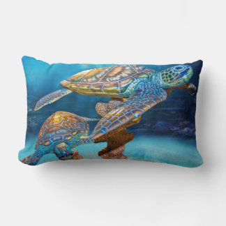Sea Turtles Lumbar Pillow