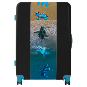 Sea Turtles Monogram Luggage