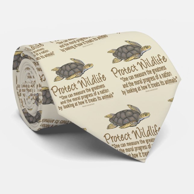 Sea Turtles Neck Tie (Rolled)