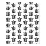 Sea Turtles Pattern Vintage Ocean Animals Themed Poster