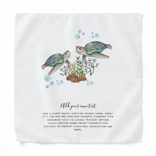 SEA TURTLES Personalized Bandana
