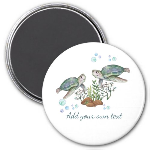 SEA TURTLES Personalized Magnet