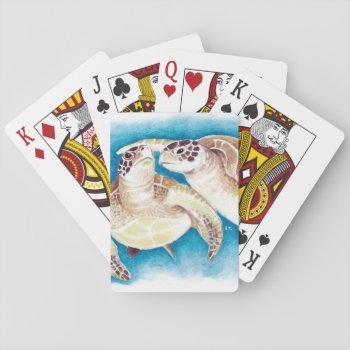 Sea Turtles Playing Cards by EveyArtStore at Zazzle