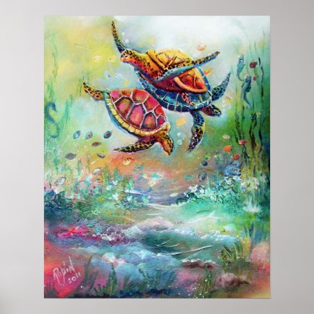 Sea Turtles Poster
