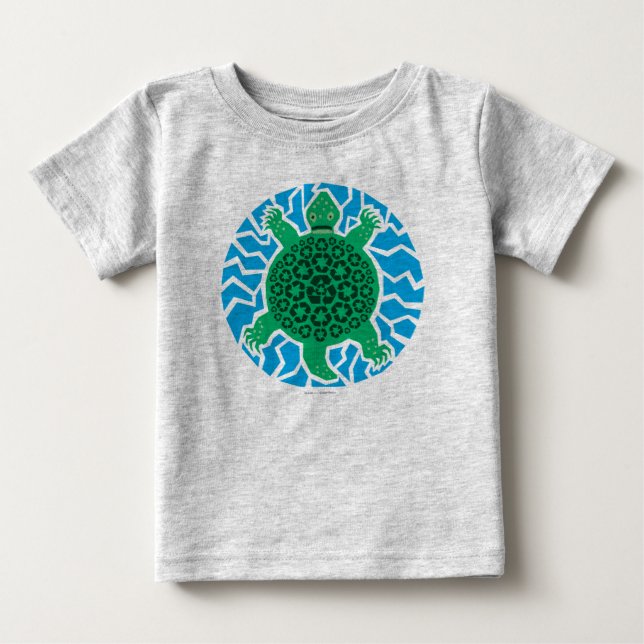 Sea Turtles, Recycling Baby T-Shirt (Front)