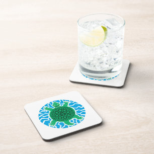 Sea Turtles, Recycling Beverage Coaster