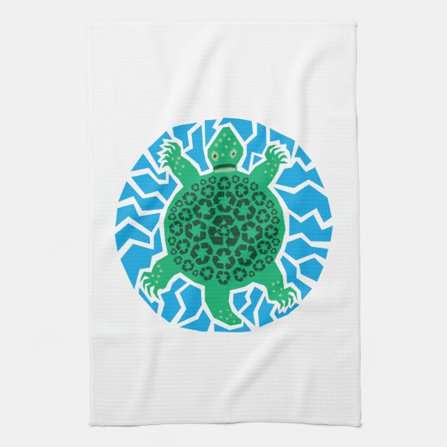 Sea Turtles, Recycling Towel (Vertical)