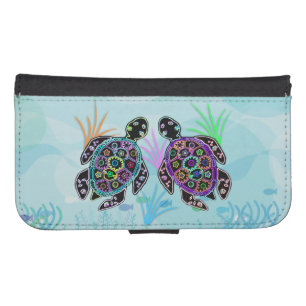 Sea Turtles Wallet Phone Case For Samsung Galaxy S4