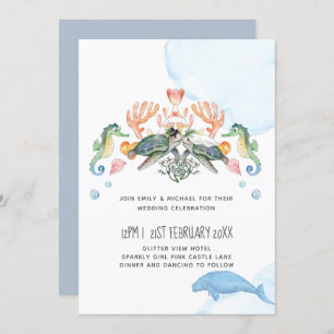 Sea Turtles SeaCow Wedding Featuring Bride Groom