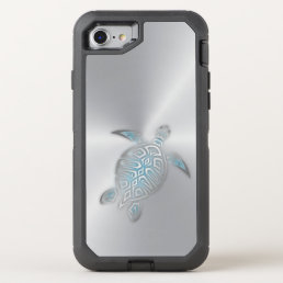 Sea Turtles Silver OtterBox Defender iPhone SE/8/7 Case