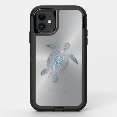 Sea Turtles Silver OtterBox Defender iPhone 11 Case