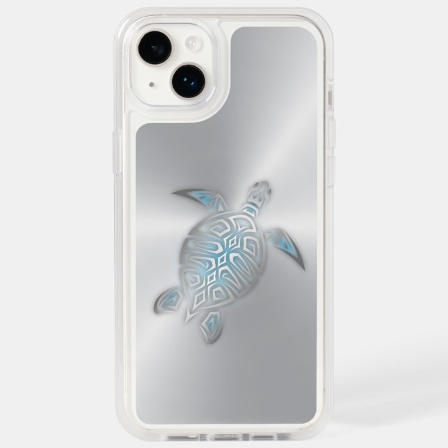 Sea Turtles Silver Otterbox iPhone Case (Back)
