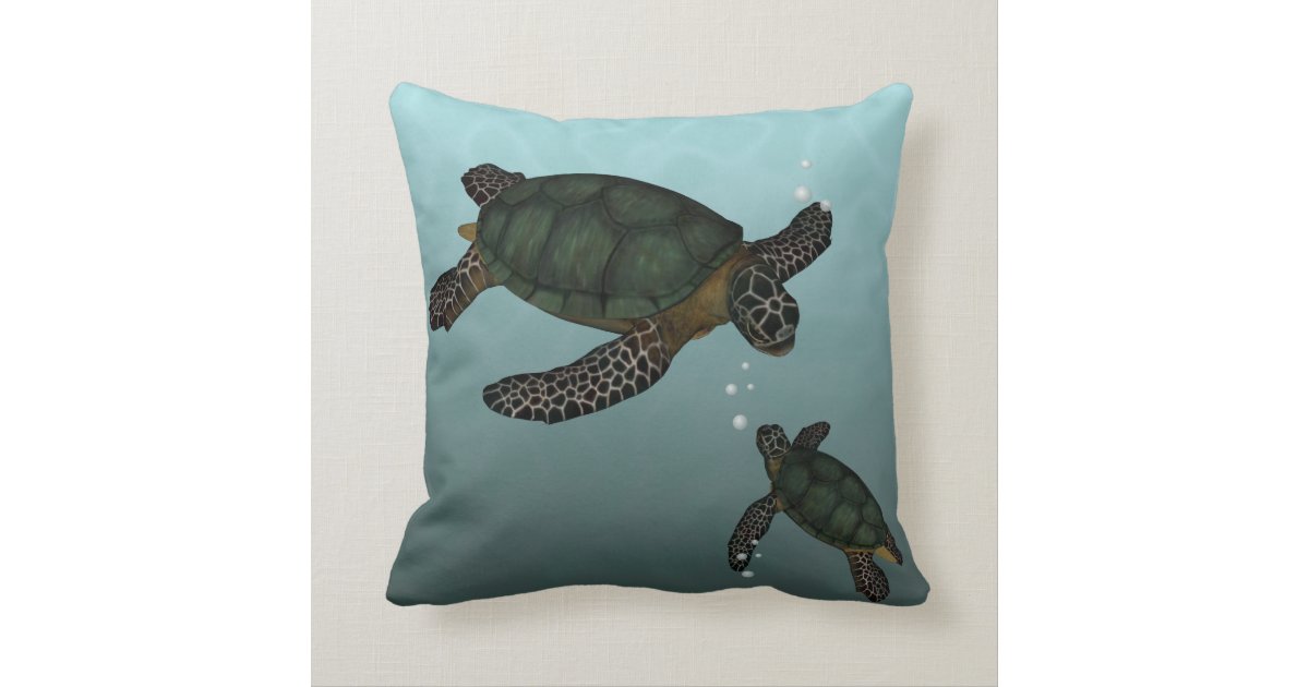 Sea Turtles Throw Pillow | Zazzle