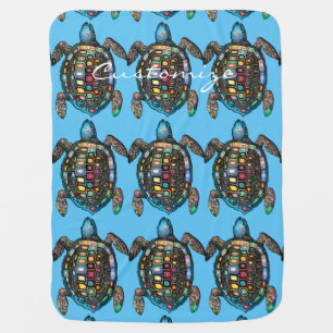 Sea Turtles Thunder_Cove Baby Blanket