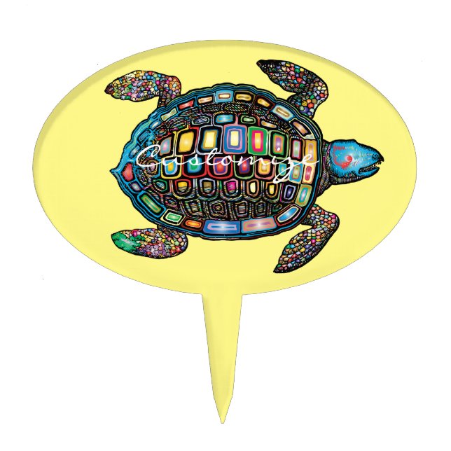 Sea Turtles Thunder_Cove Cake Topper (Front)