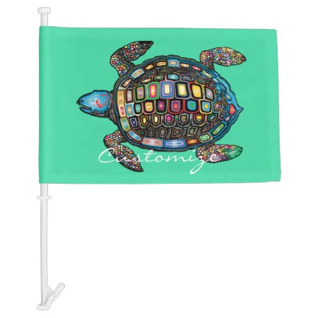 Sea Turtles Thunder_cove Car Flag
