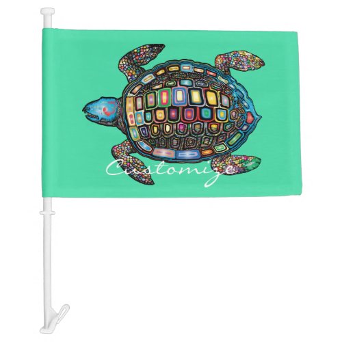 Sea Turtles Thunder_Cove Car Flag