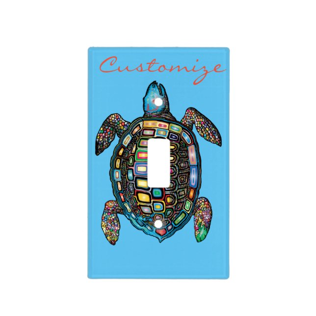 Sea Turtles Thunder_Cove Light Switch Cover (Front)