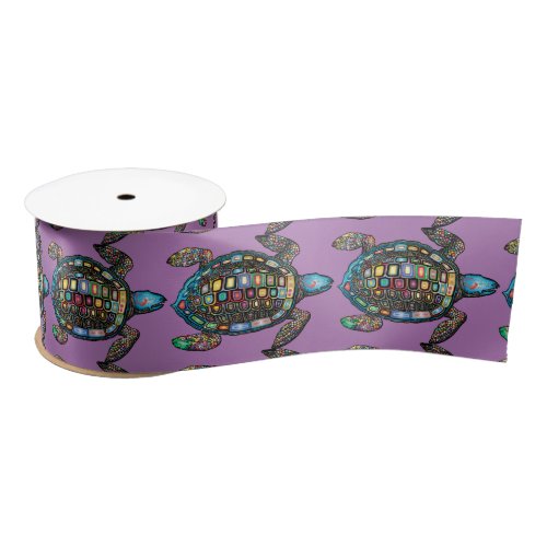 Sea Turtles Thunder_Cove Satin Ribbon