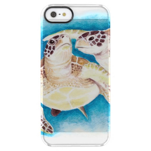 Sea Turtles Clear iPhone SE55s Case