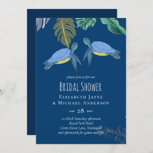 Sea Turtles Wedding Blue Yellow