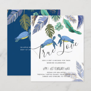 Sea Turtles Wedding Blue Yellow