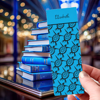 Sea Turtles Woodcut Bookmarks