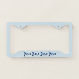 Sea Unicorn School if Narwhals were Unicorns License Plate Frame