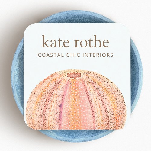 Sea Urchin Beachy Coastal Theme  Business Card