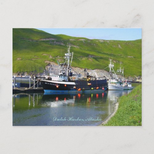 Sea Venture at the spit Dutch Harbor Alaska Postcard