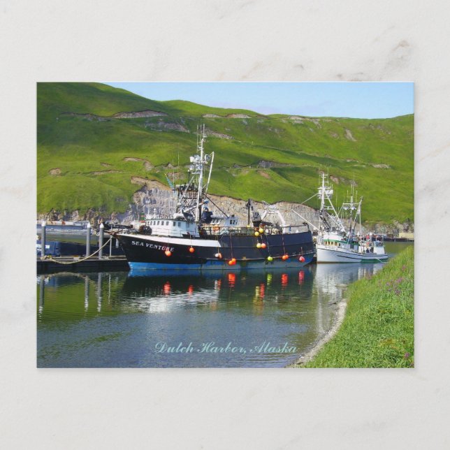 Sea Venture at the spit, Dutch Harbor, Alaska Postcard (Front)