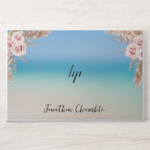Sea View Blue Sky Bohemian and Monogram HP Laptop Skin