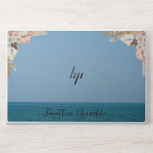 Sea View Blue Sky Bohemian and Monogram HP Laptop Skin