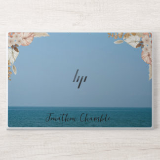Sea View Blue Sky Bohemian and Monogram HP Laptop Skin