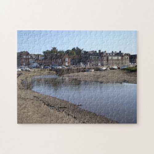 sea view of english village by the seaside jigsaw puzzle