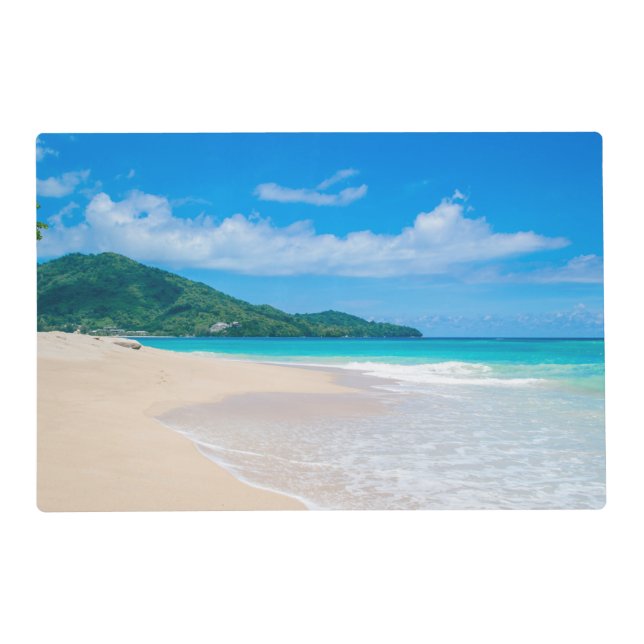 Sea View Photo Personalize Placemat (Front)