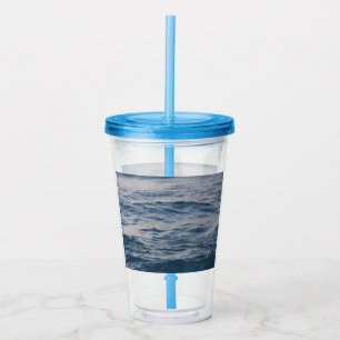 Sea water closeup acrylic tumbler