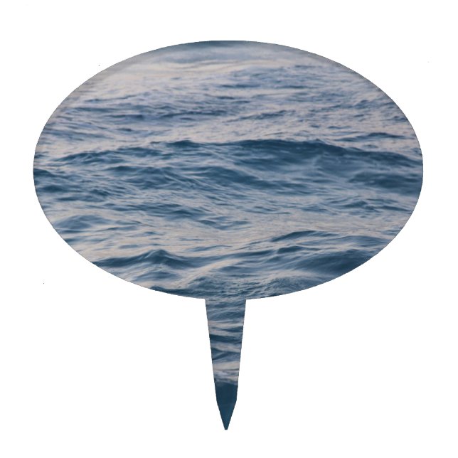 Sea water closeup  cake topper (Front)