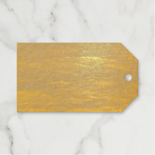 Sea water closeup  foil gift tags