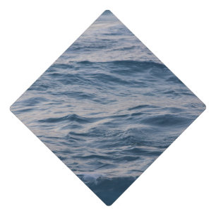 Sea water closeup graduation cap topper