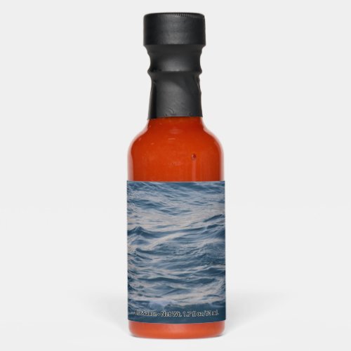 Sea water closeup  hot sauces